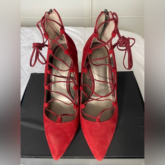 Saks Lace-up Heels - Picture 2 of 4